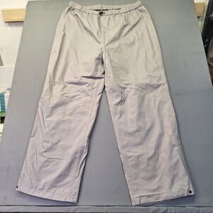 Wohali Outdoors Mens 2XL Gray Ripstop Rain Pants Elastic Waist Hiking Outdoor